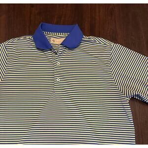 Donald Ross Dry Fit Green and Blue Golf Polo Size Medium